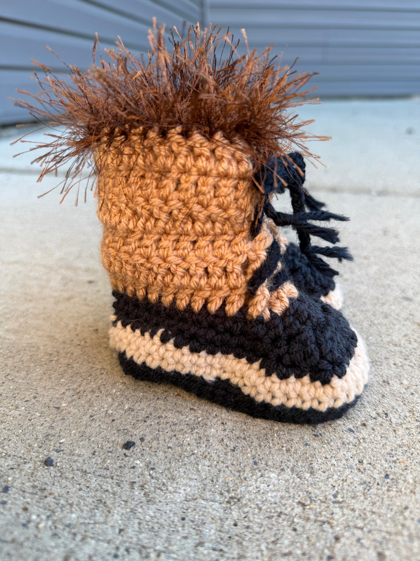 Crocheted Baby Boots