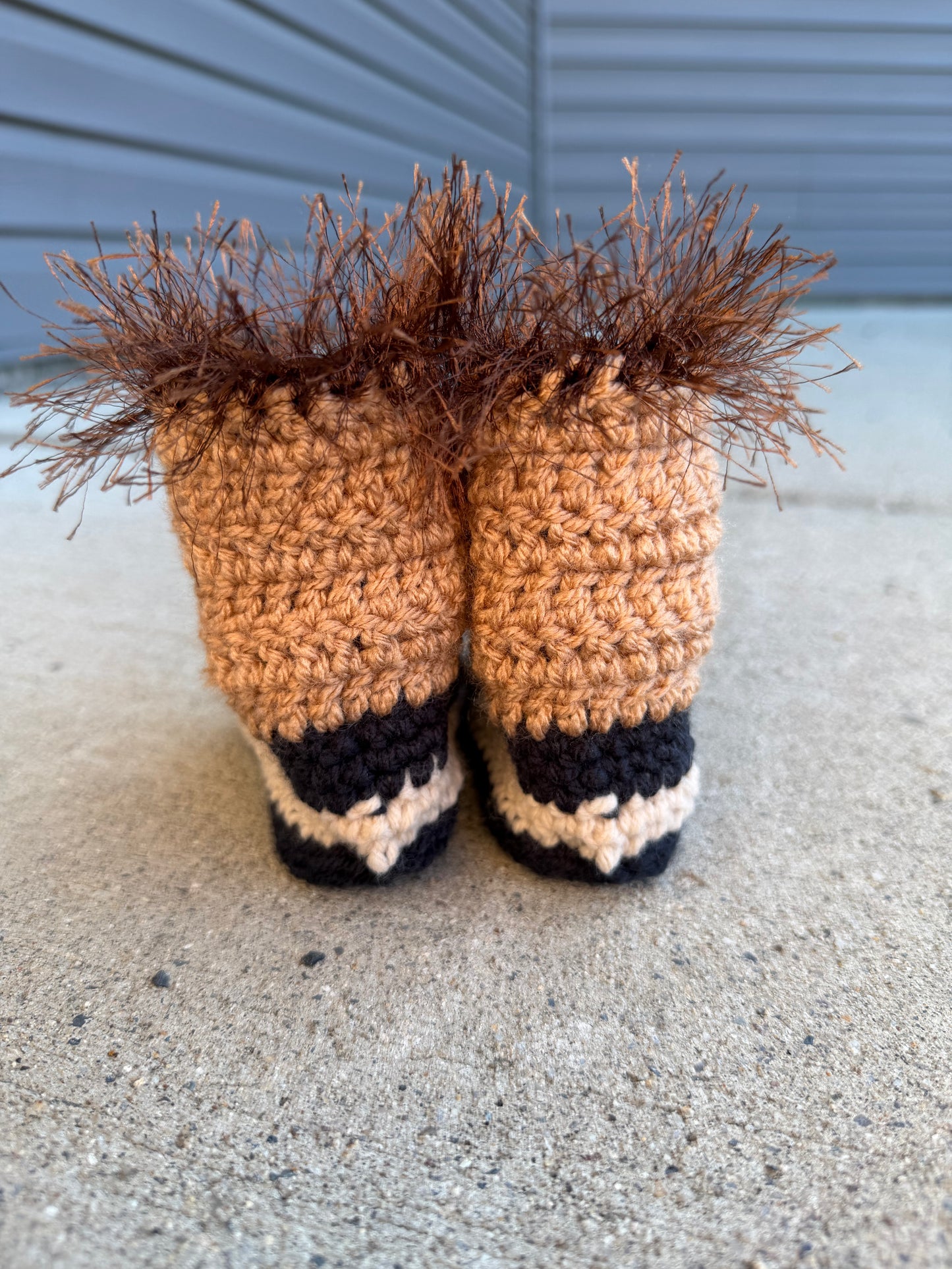 Crocheted Baby Boots