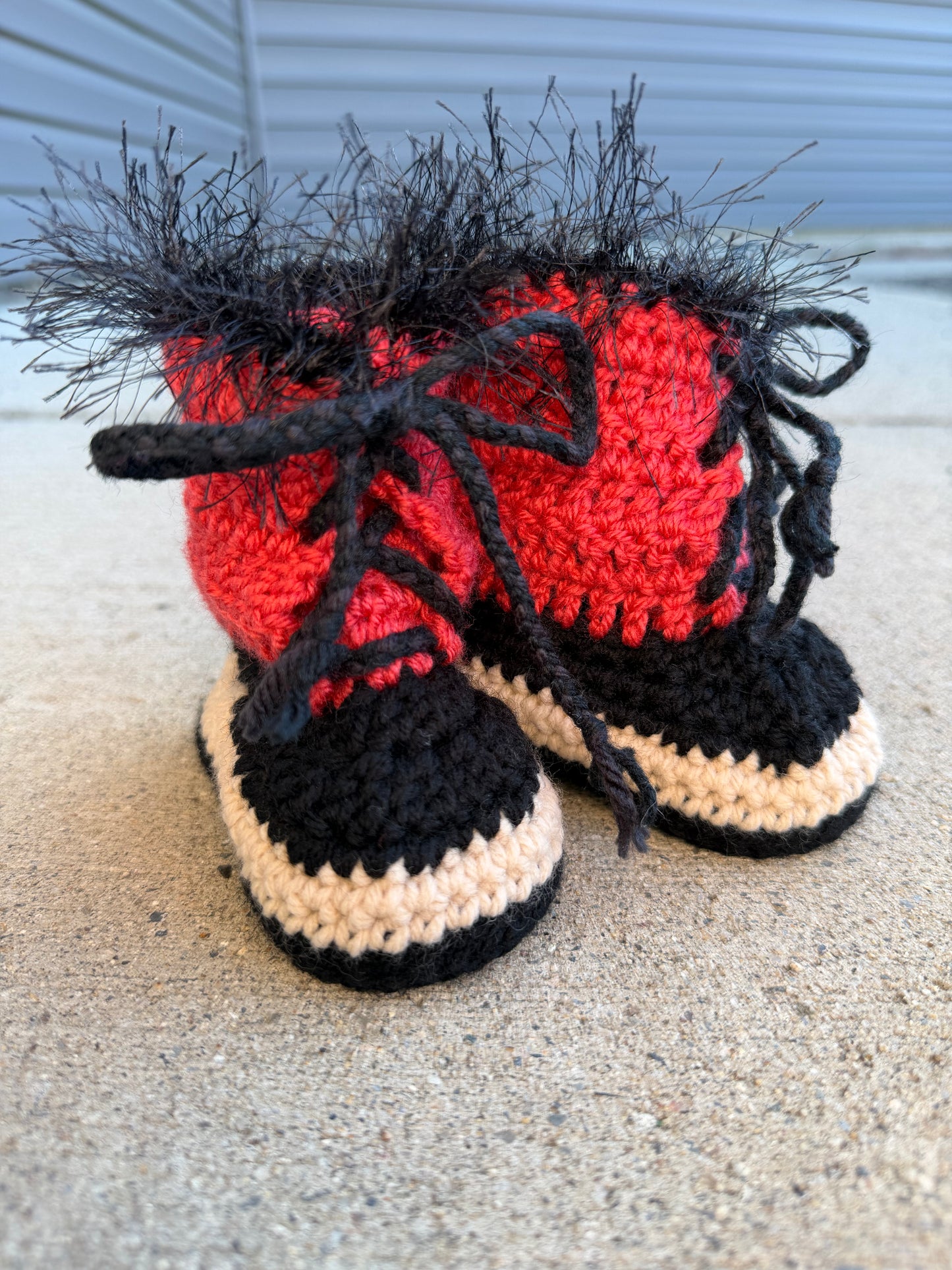 Crocheted Baby Boots